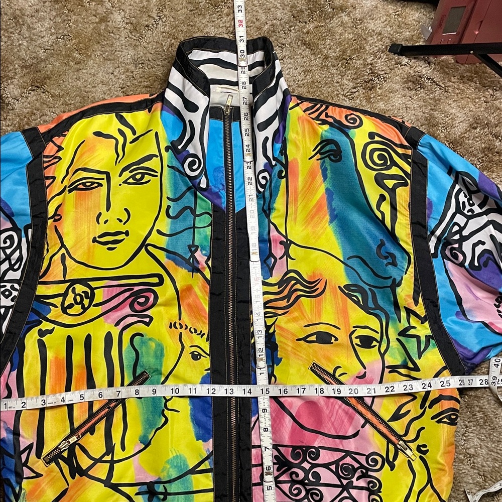 Vintage Picasso style art‎ all over print jacket size large - Picture 9 of 9